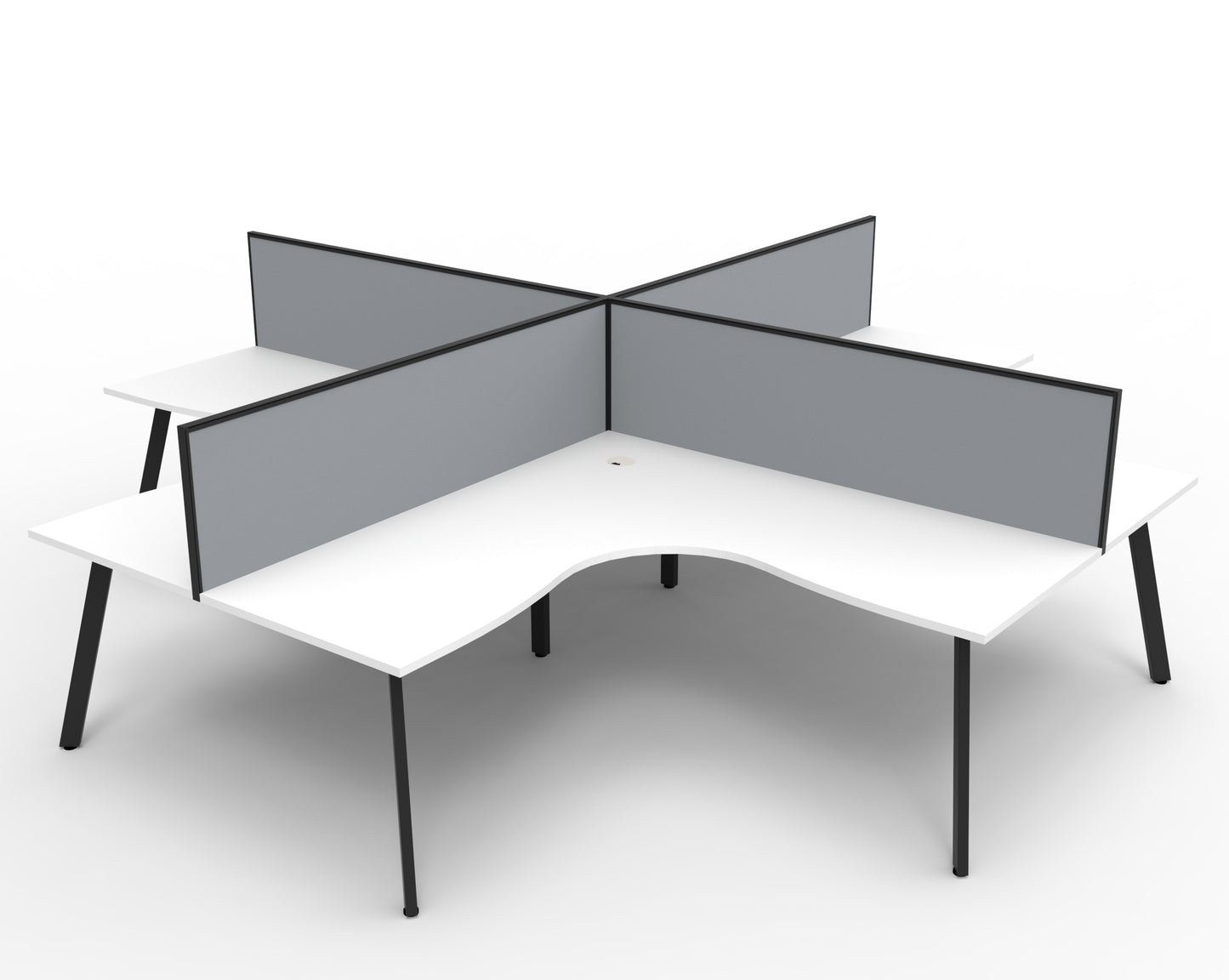 Eternity Leg 4 Person Workstation