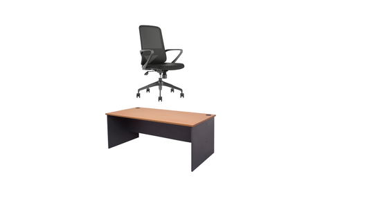 1500mm x 750mm Rapid Worker Desk & Mondo Mistral Chair Package