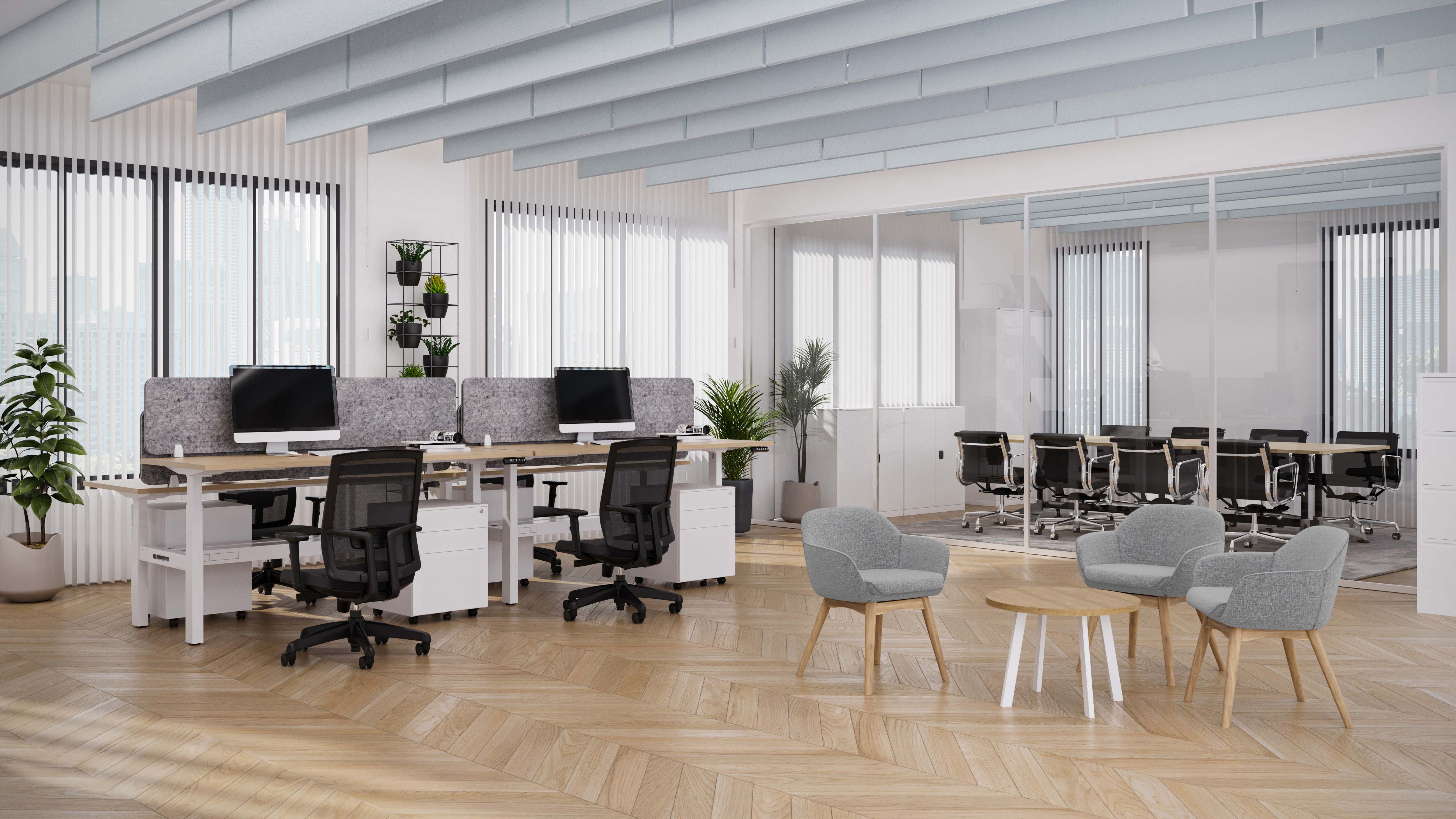 ワークステーション Harmony Boost Height Adjustable Workstations – Harmony Office Solutions