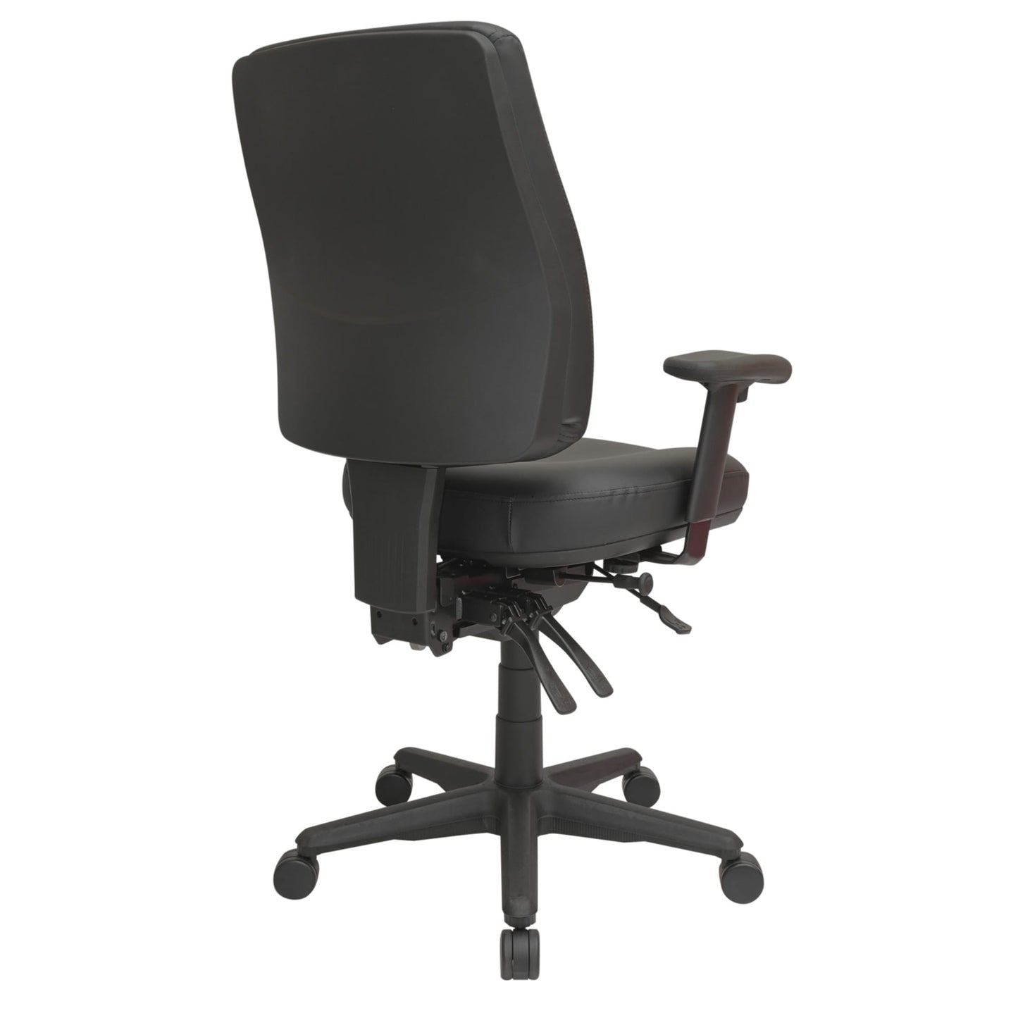 Buro Roma – 3 Lever High Back Dillon PU with Seat Slide and Arm Rests