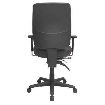 Buro Roma – 3 Lever High Back Dillon PU with Seat Slide and Arm Rests
