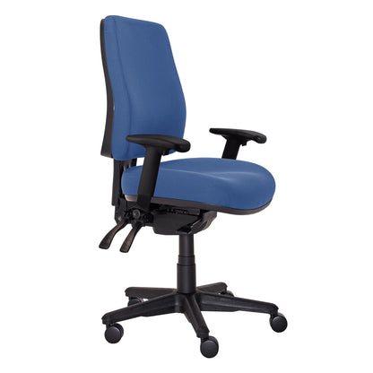 Buro Roma – 3 Lever High Back with Seat Slide and Arm Rests