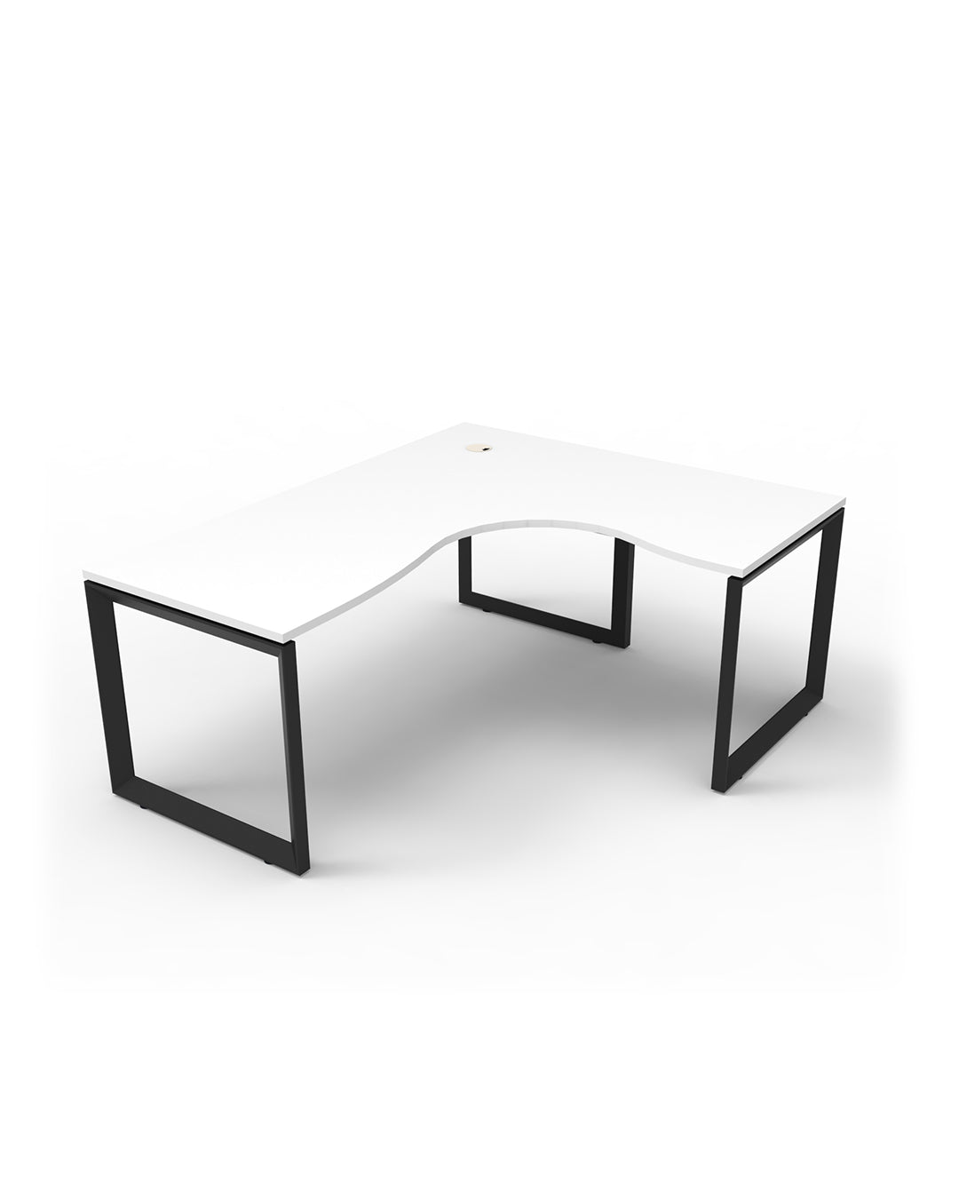 Deluxe Infinity Loop Leg Corner Workstation