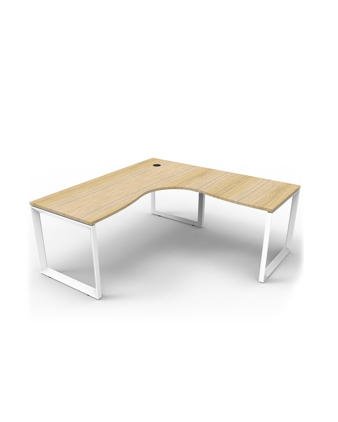 Deluxe Infinity Loop Leg Corner Workstation