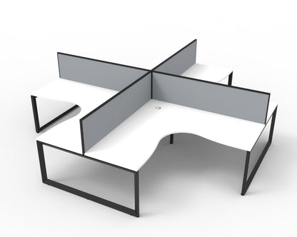 Infinity Loop Leg 4 Person Workstation