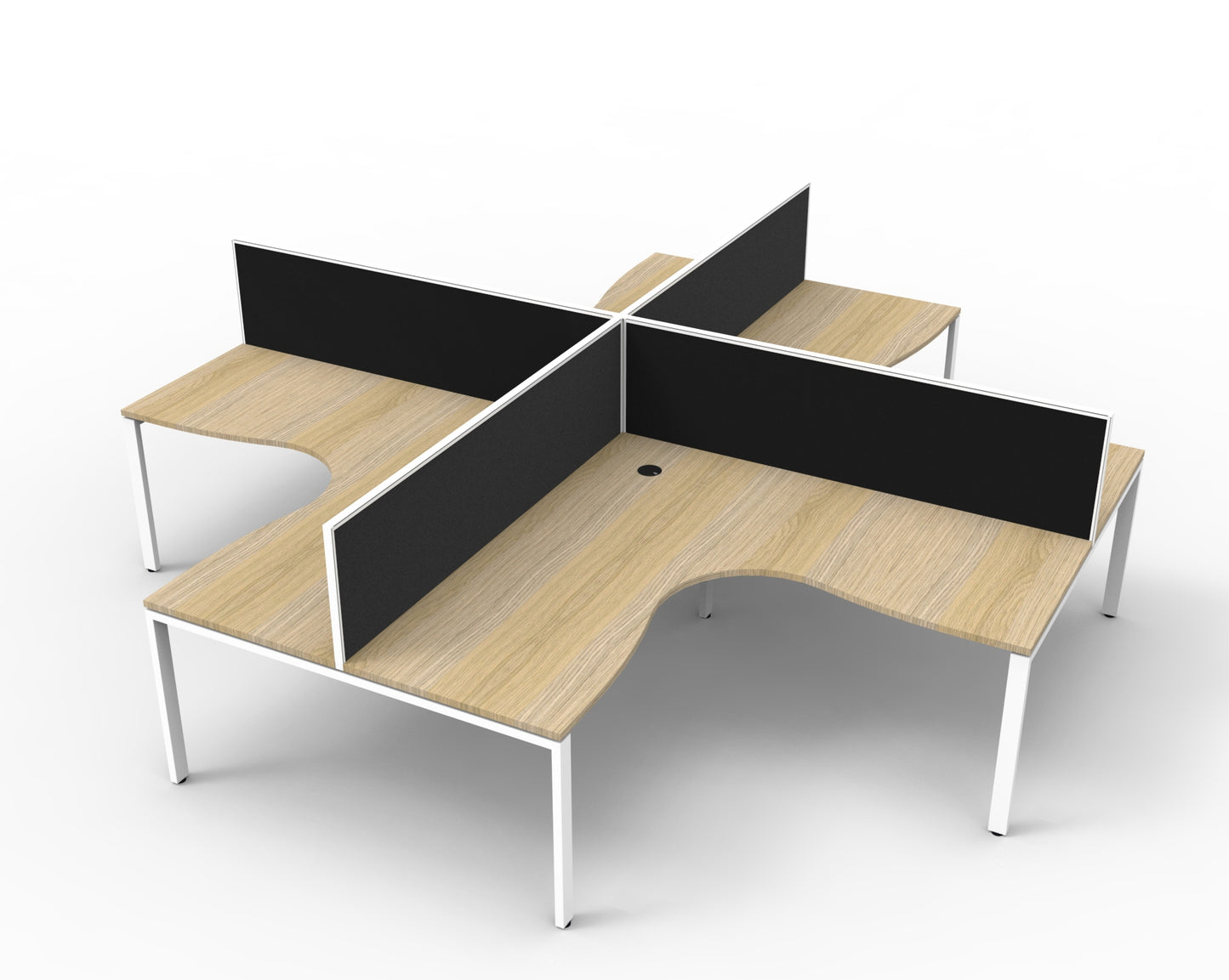 Infinity Profile Leg 4 Person Workstation