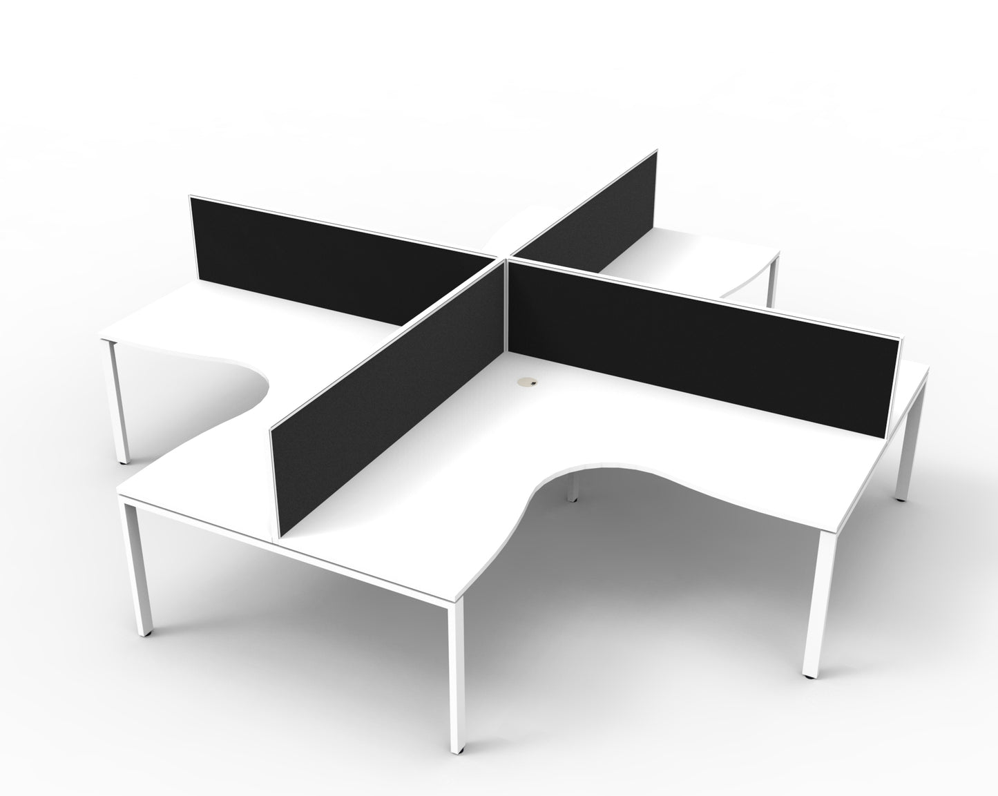 Infinity Profile Leg 4 Person Workstation