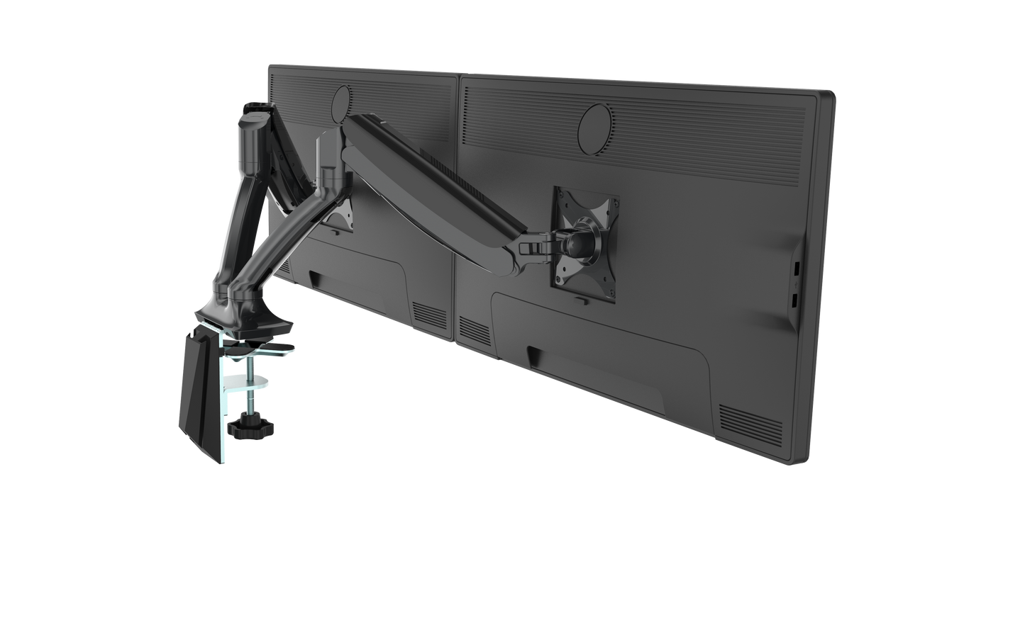 Executive Dual Gas Spring Monitor Arm