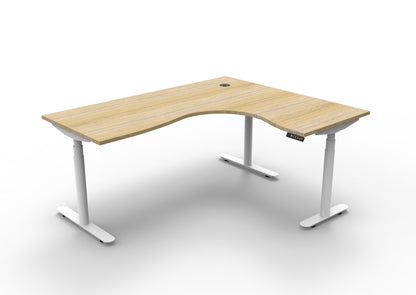 Eclipse (round legs) Electric Height Adjustable  Corner Workstation