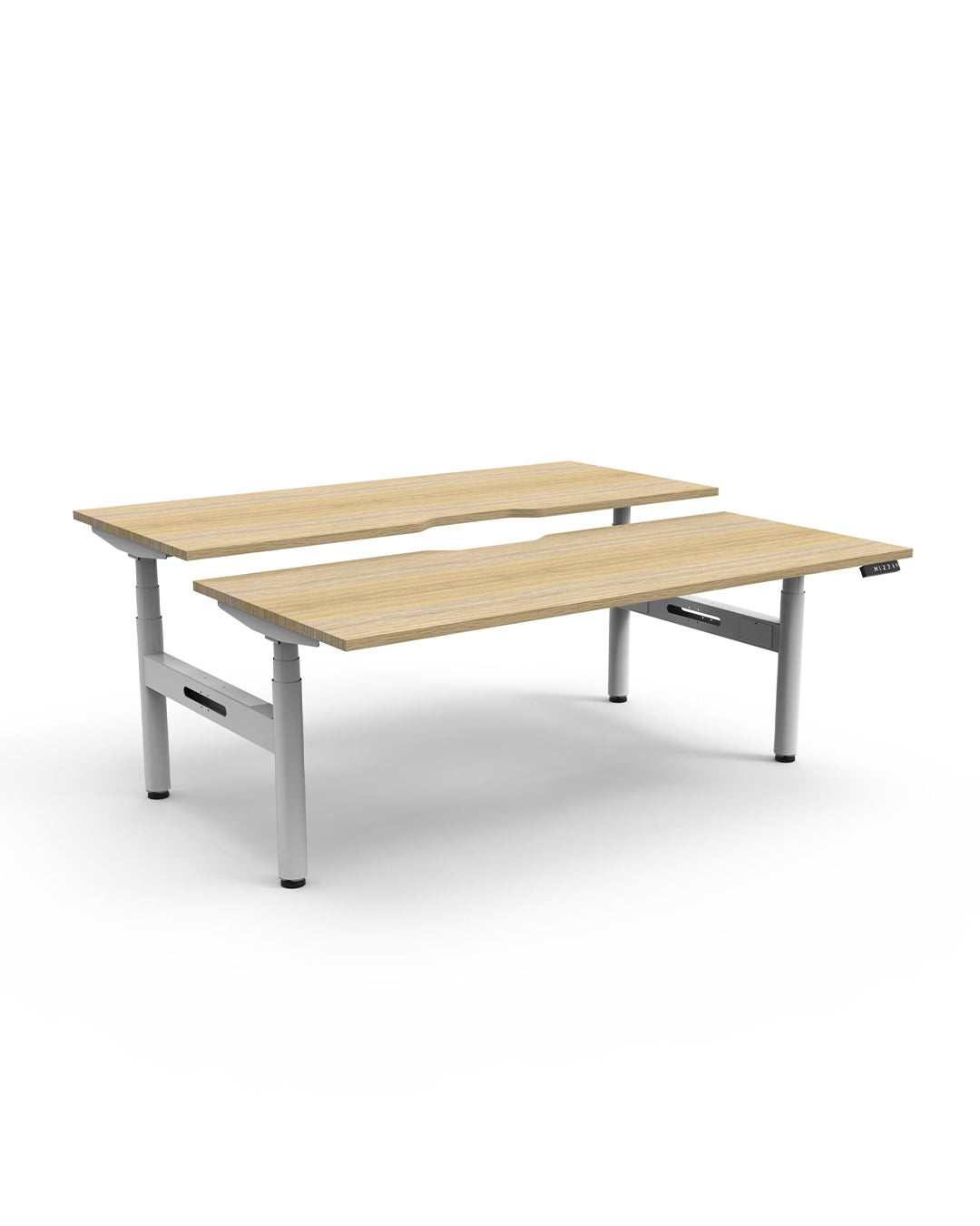 Halo (round legs) Electric Height Adjustable Back to Back Workstation