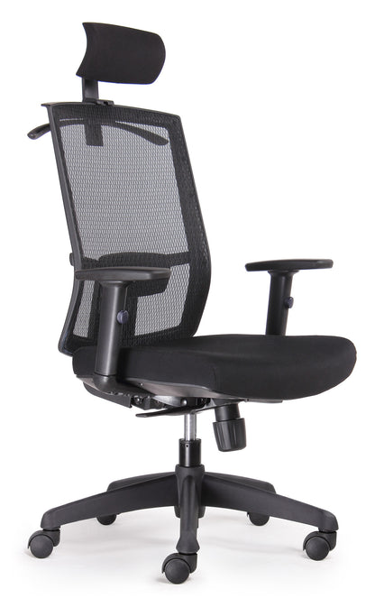 KAL Task High Back Promesh Chair with Headrest and Hanger