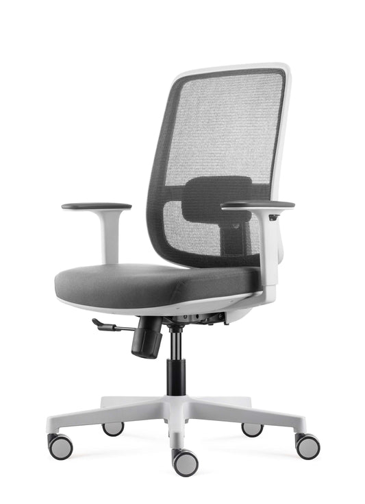 Lotto Mesh Chair White and Grey