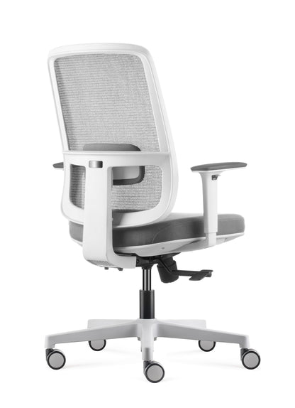 Lotto Mesh Chair White and Grey