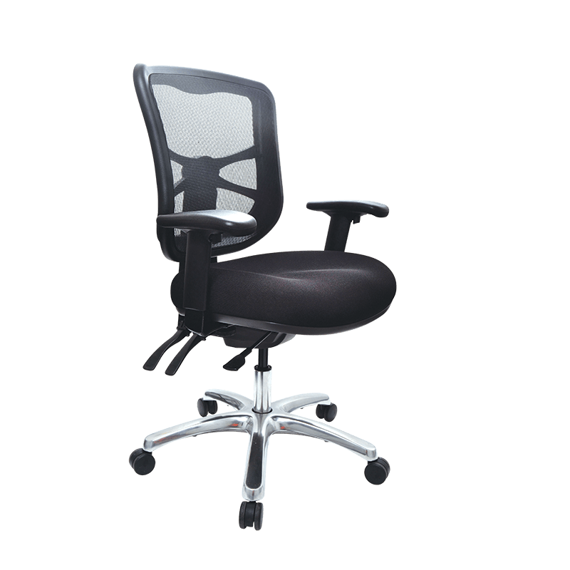 Buro Metro – with Seat Slide, Arm Rests and Aluminium Base