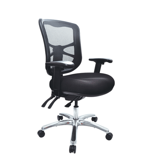 Buro Metro – with Seat Slide, Arm Rests and Aluminium Base