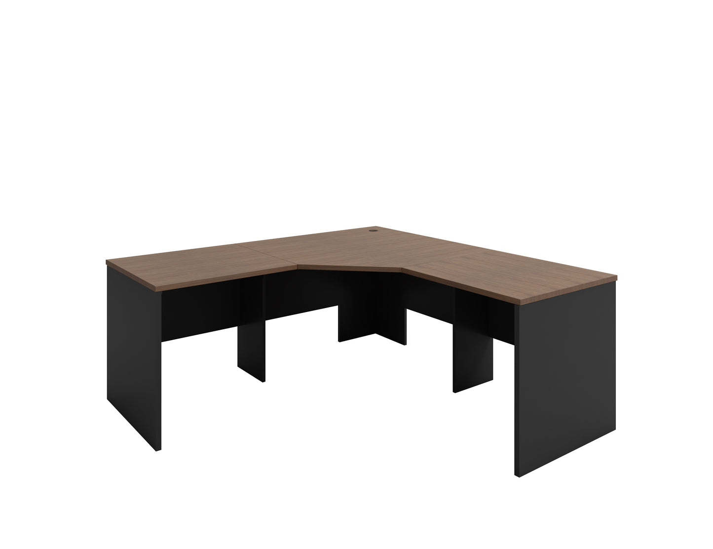 Regal Walnut Premier Corner Workstation (3 Piece)