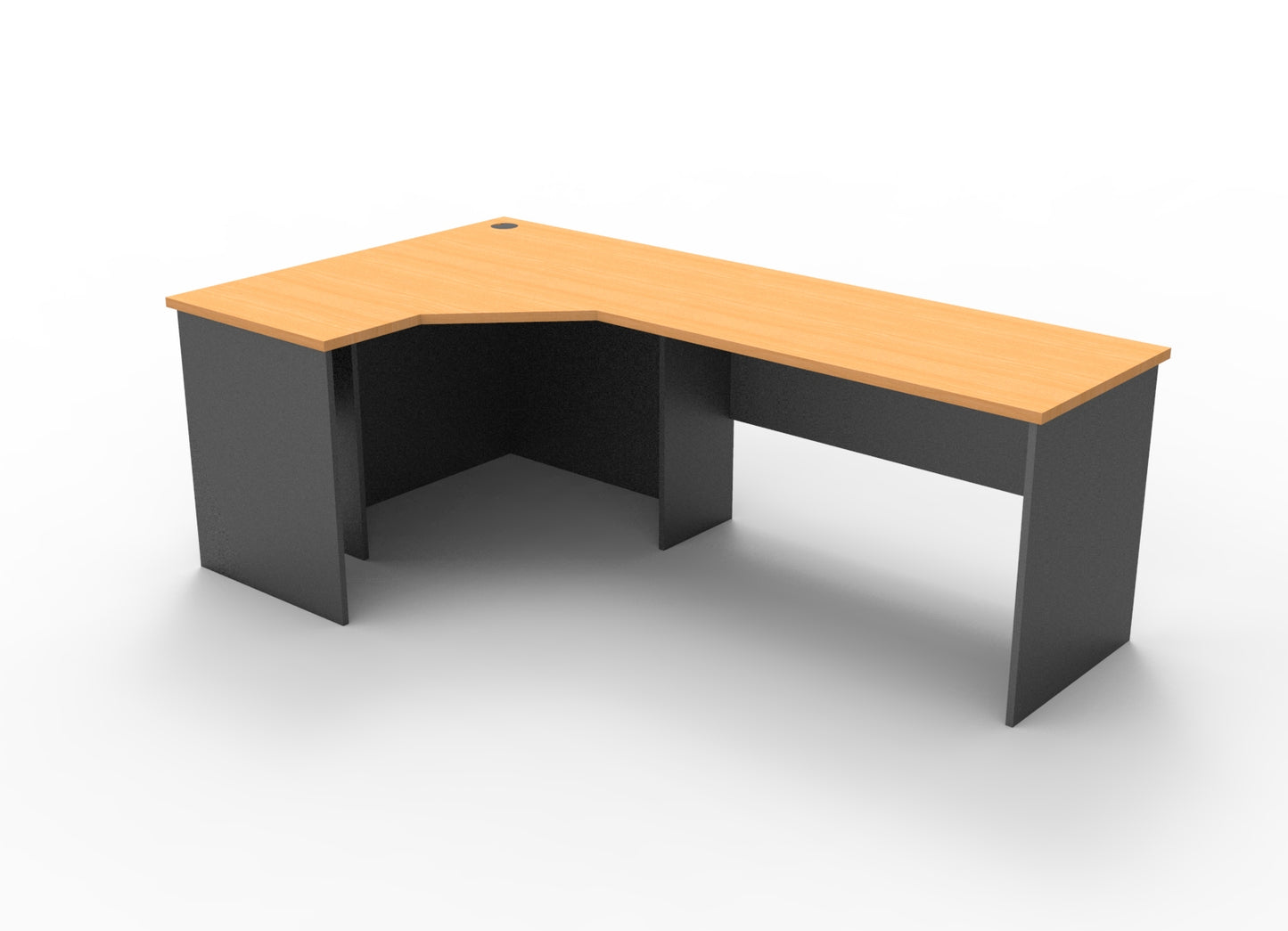 Rapid Worker Corner Workstation 600mm Deep