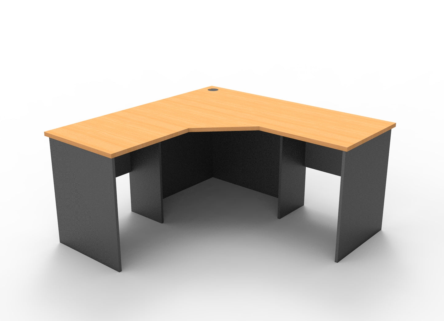 Rapid Worker Corner Workstation 600mm Deep