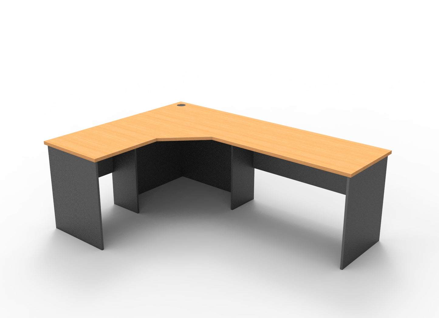 Rapid Worker Corner Workstation 600mm Deep