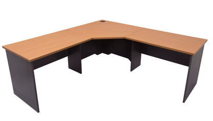 Rapid Worker Corner Workstation 750mm Deep