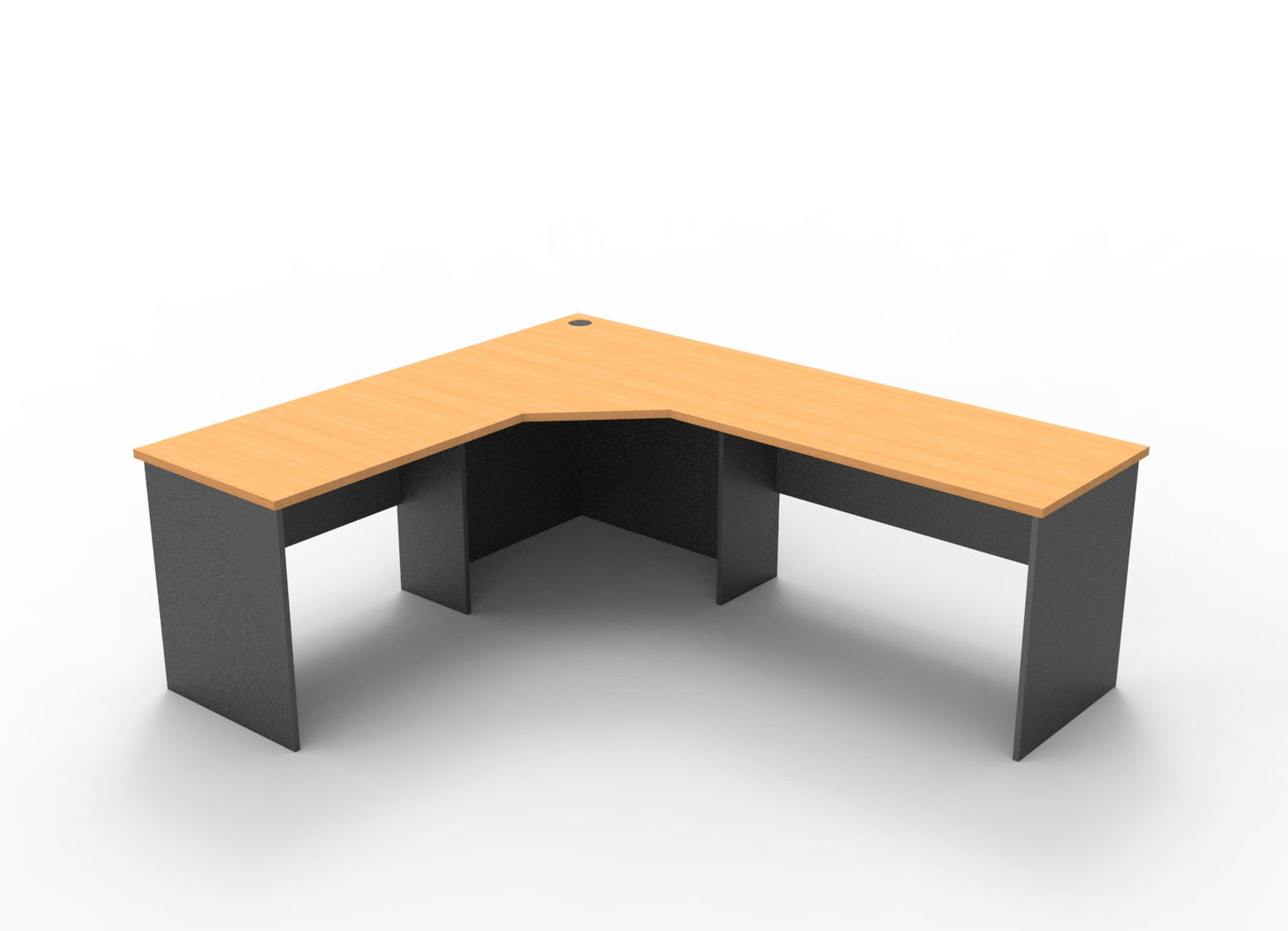 Rapid Worker Corner Workstation 600mm Deep