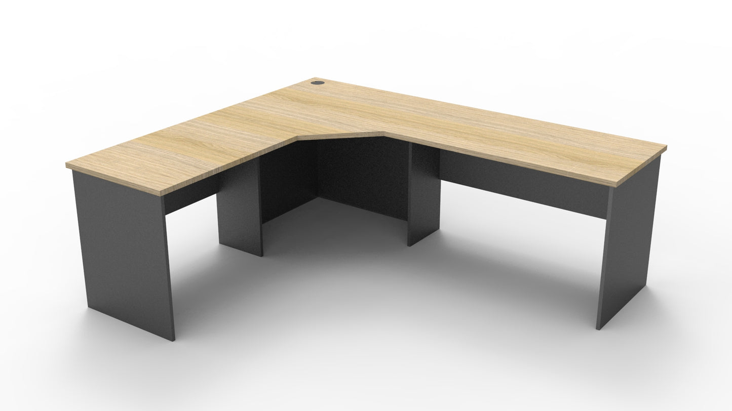 Rapid Worker Corner Workstation 600mm Deep