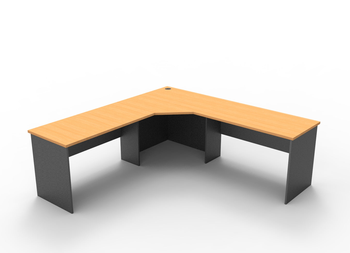 Rapid Worker Corner Workstation 600mm Deep