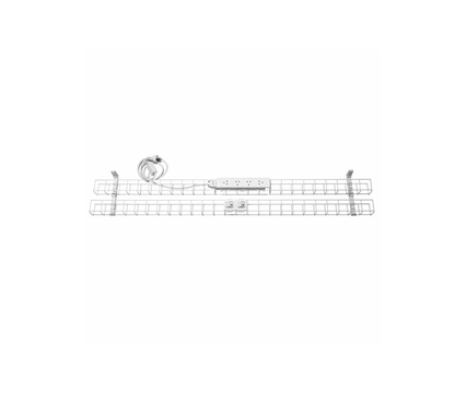 Rapid Wiring Dual Tier Cable Basket with Power and Data (3 Pin Plug)