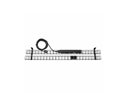 Rapid Wiring Dual Tier Cable Basket with Power and Data (3 Pin Plug)