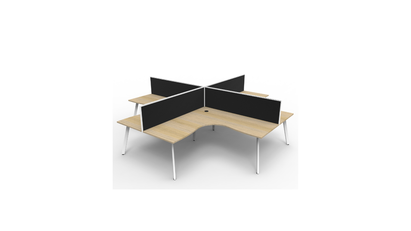 Eternity Leg 4 Person Workstation