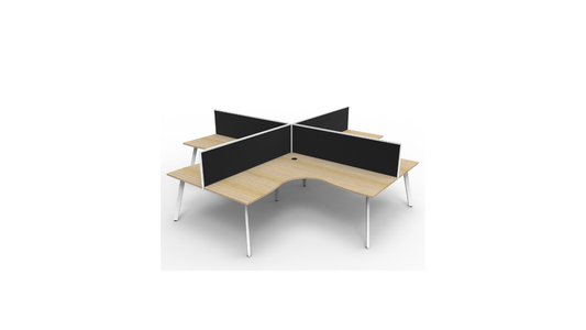 Eternity Leg 4 Person Workstation
