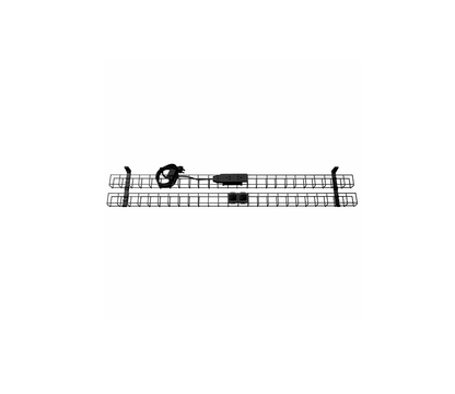 Rapid Wiring Dual Tier Cable Basket with Power and Data (3 Pin Plug)