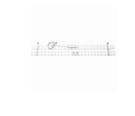 Rapid Wiring Dual Tier Cable Basket with Power and Data (3 Pin Plug)