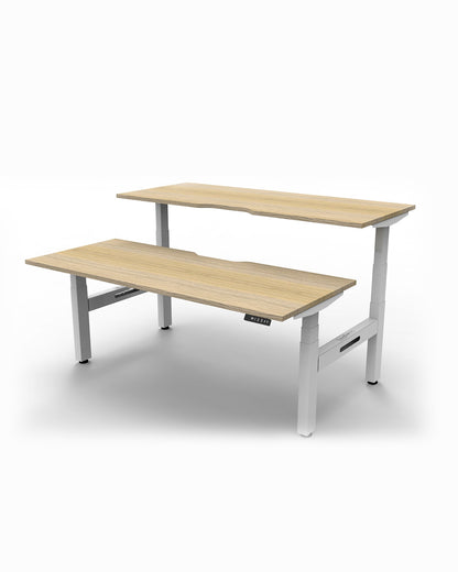 Boost Plus + Electric Height Adjustable  Back to Back Workstation 1500mm Wide