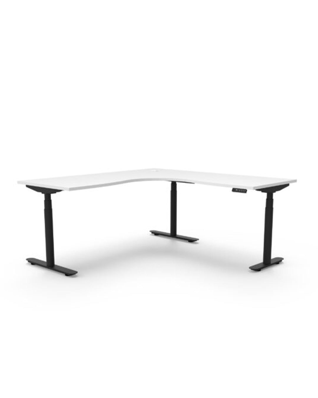 Eclipse (round legs) Electric Height Adjustable  Corner Workstation