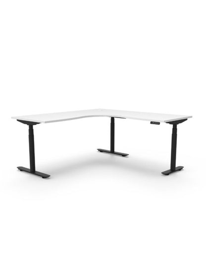 Eclipse (round legs) Electric Height Adjustable  Corner Workstation