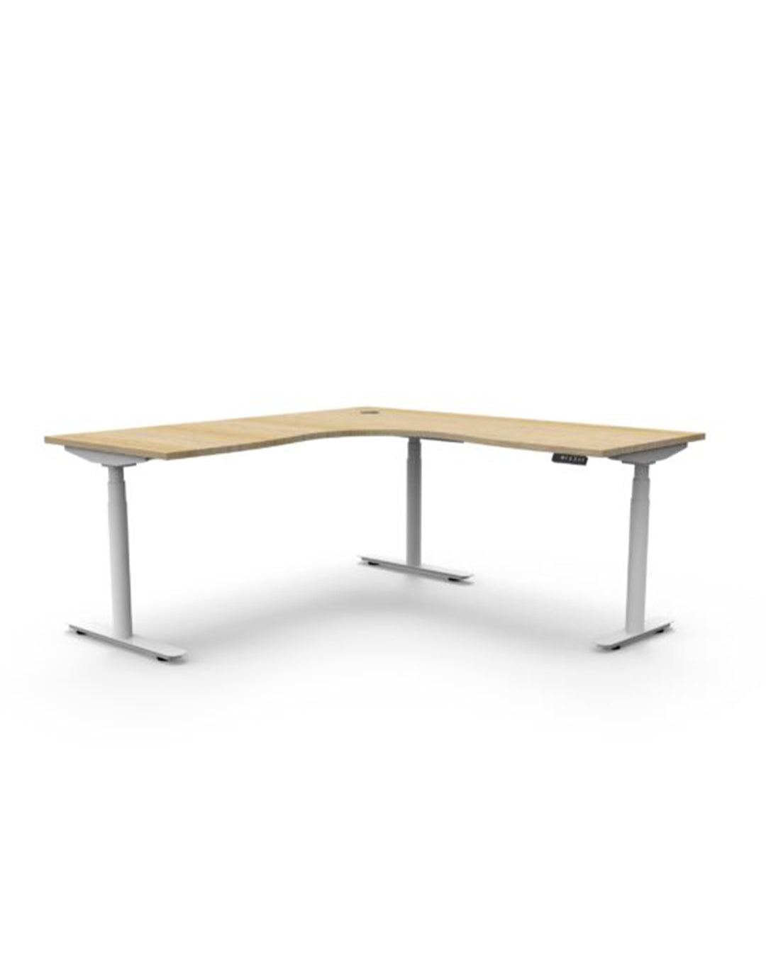 Eclipse (round legs) Electric Height Adjustable  Corner Workstation