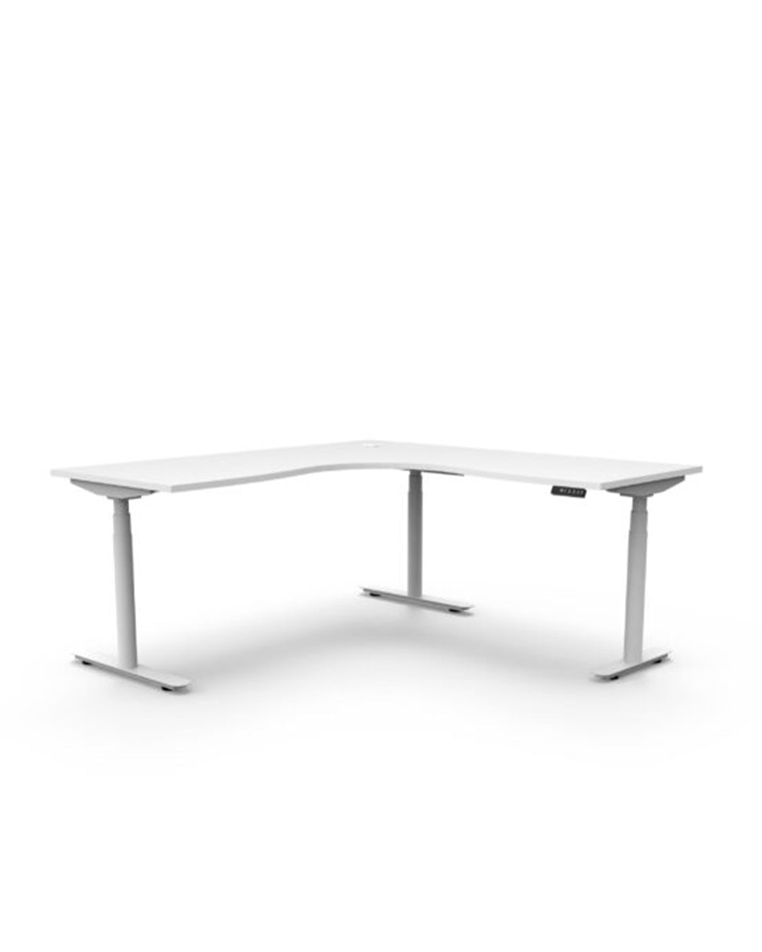 Eclipse (round legs) Electric Height Adjustable  Corner Workstation