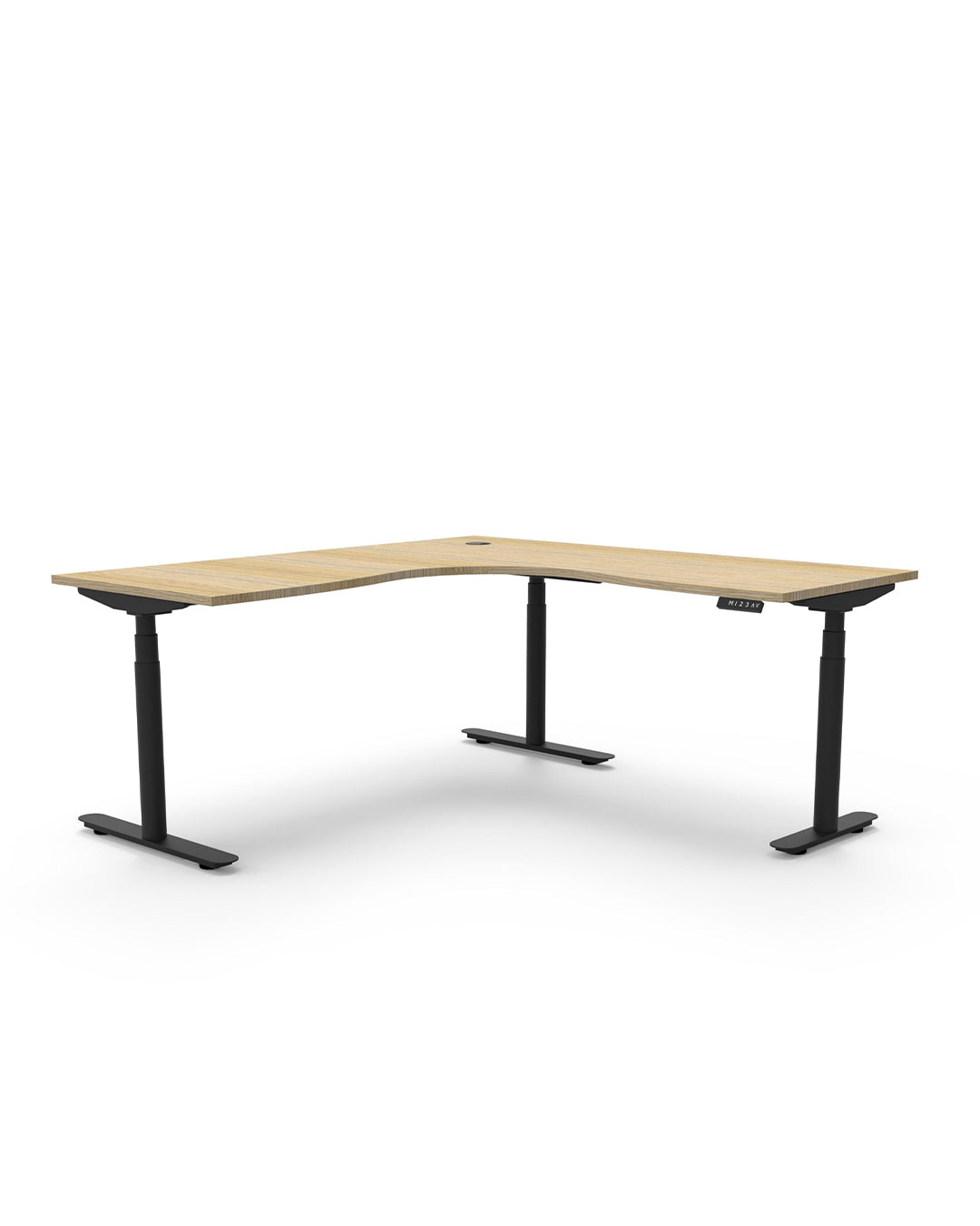 Eclipse (round legs) Electric Height Adjustable  Corner Workstation