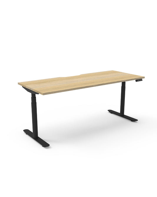 Halo (round Legs) Electric Height Adjustable  Single Sided Workstation
