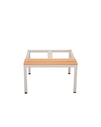 Light Oak Steel Locker Seat and Stands